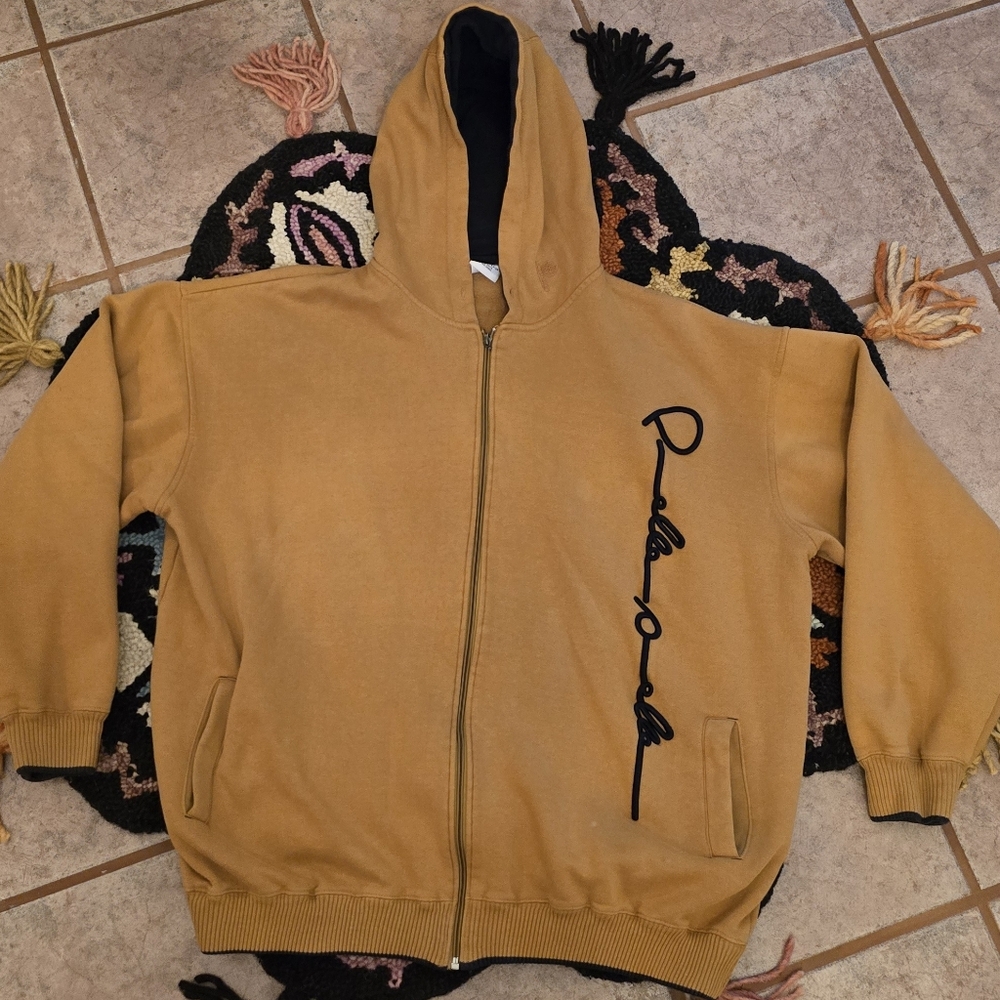 🔥🔥 RARE Vintage High Fashion PELLE PELLE zip Up Hoodie. Size XL🔥🔥